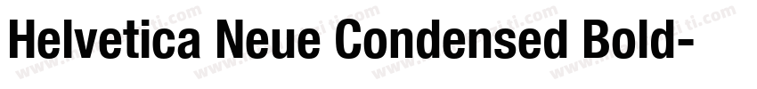 Helvetica Neue Condensed Bold字体转换